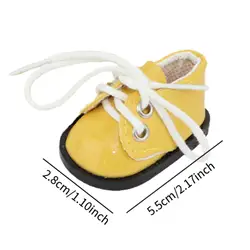Zapatos de muñeca de punta cuadrada en miniatura para disfraces