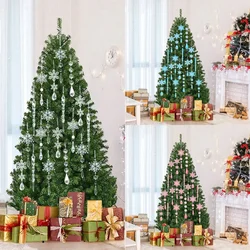 Colgantes de copos de nieve para árbol de Navidad de cristal