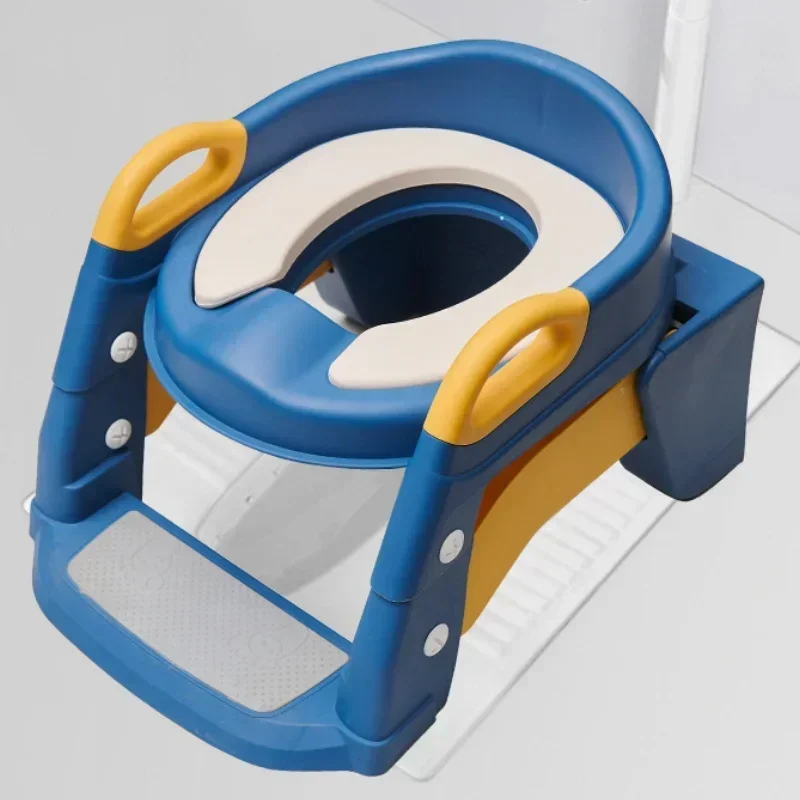 Inodoro de entrenamiento para niños con escalera plegable - imagen 4