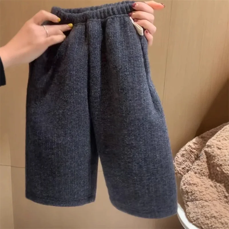 Pantalones de lana de invierno térmicos para niños – sueltos