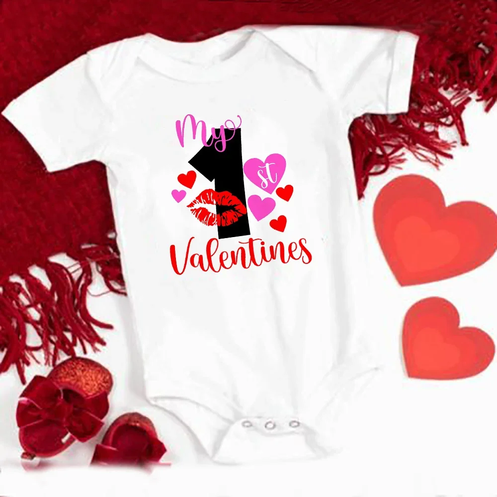 Body bebé manga corta San Valentín - Regalo ideal recién nacido