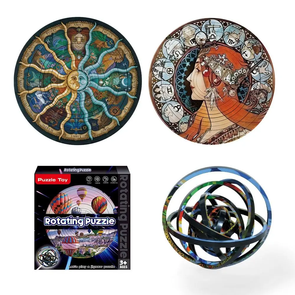 Rompecabezas 3D giratorio de manualidades con bolas y bloques - imagen 3