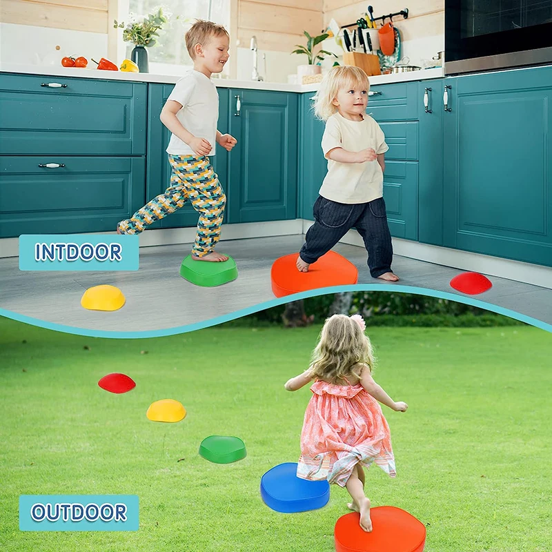 Piedras sensoriales de equilibrio para juego al aire libre infantil - imagen 4