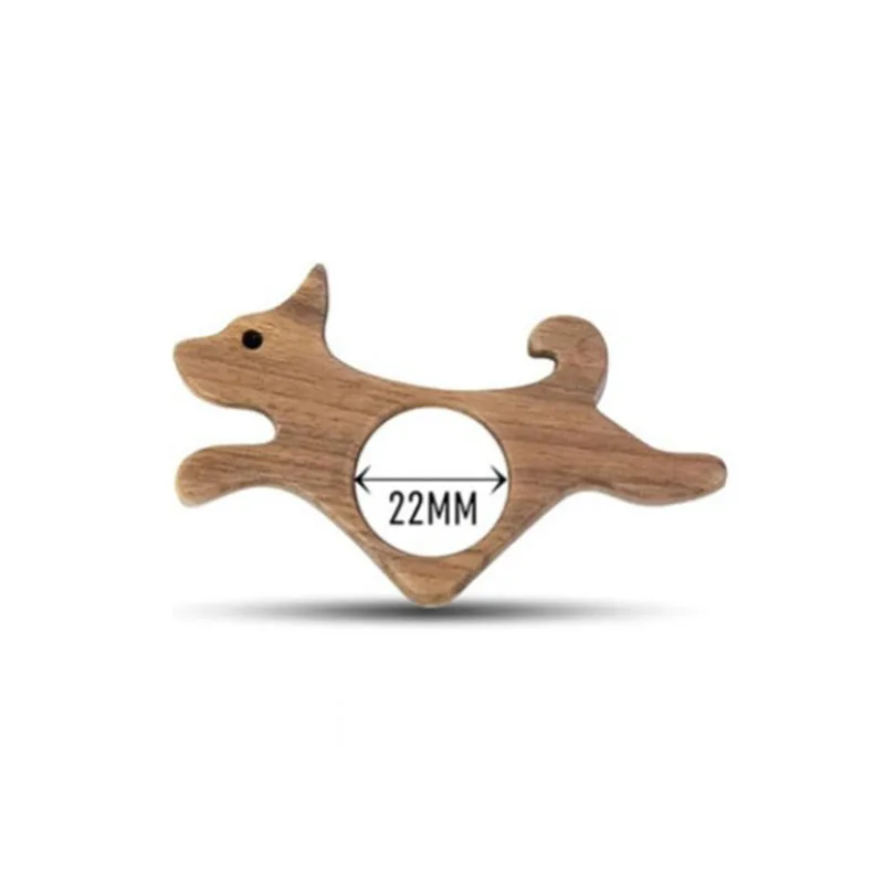 Marcapáginas infantil de madera con perros y gatos - imagen 3