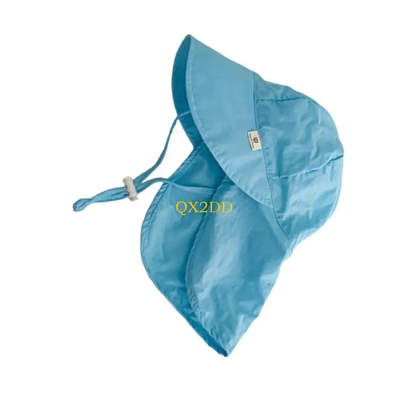 QX2D Gorro bebé transpirable de secado rápido con cubrecuello - imagen 4