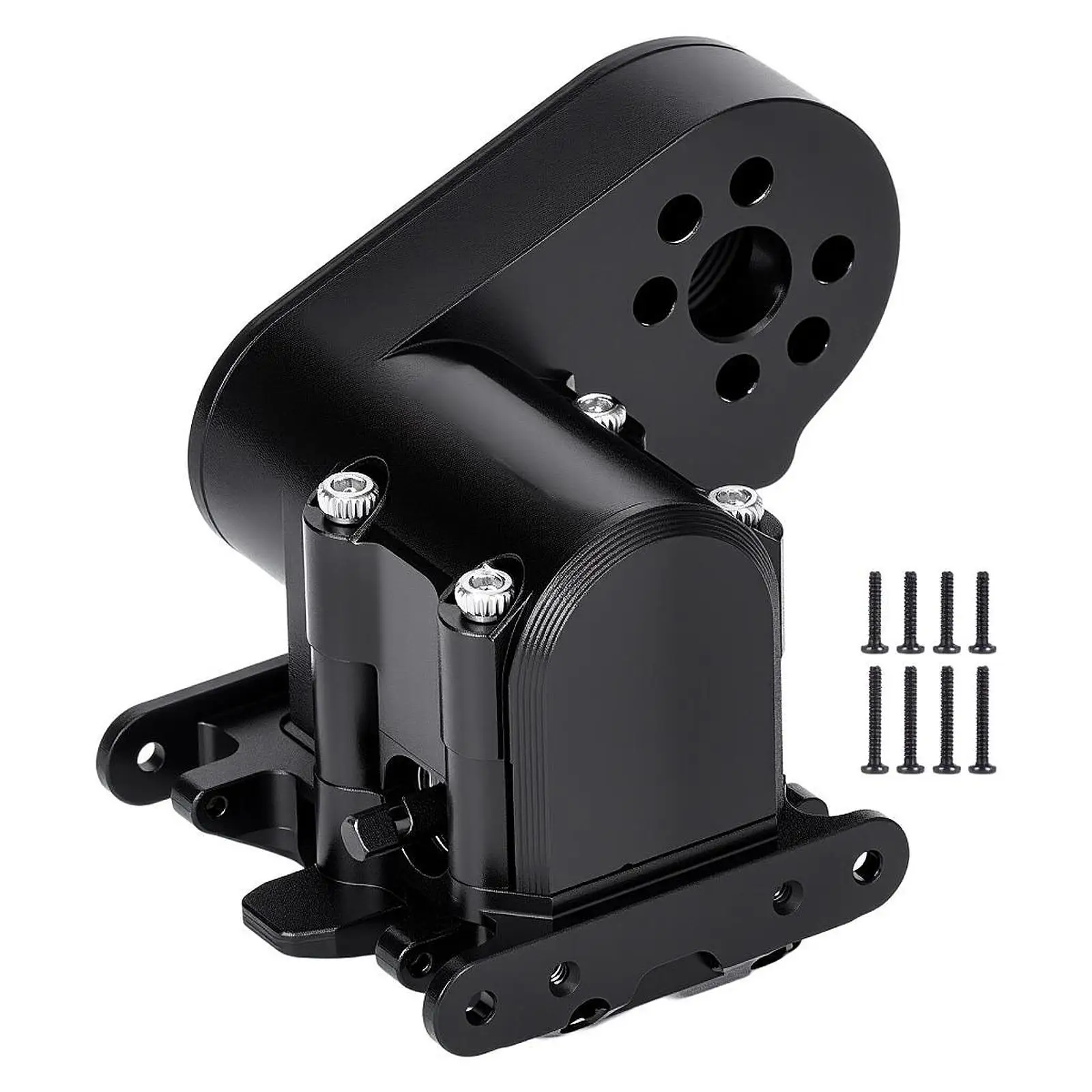 Caja de cambios RC de aluminio completa con soporte metálico - imagen 4