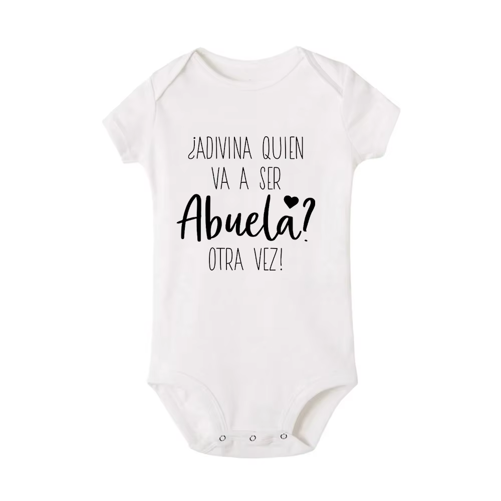 Bodys para anunciar embarazo, ropa de bebé, regalo destinado a abuela - imagen 2