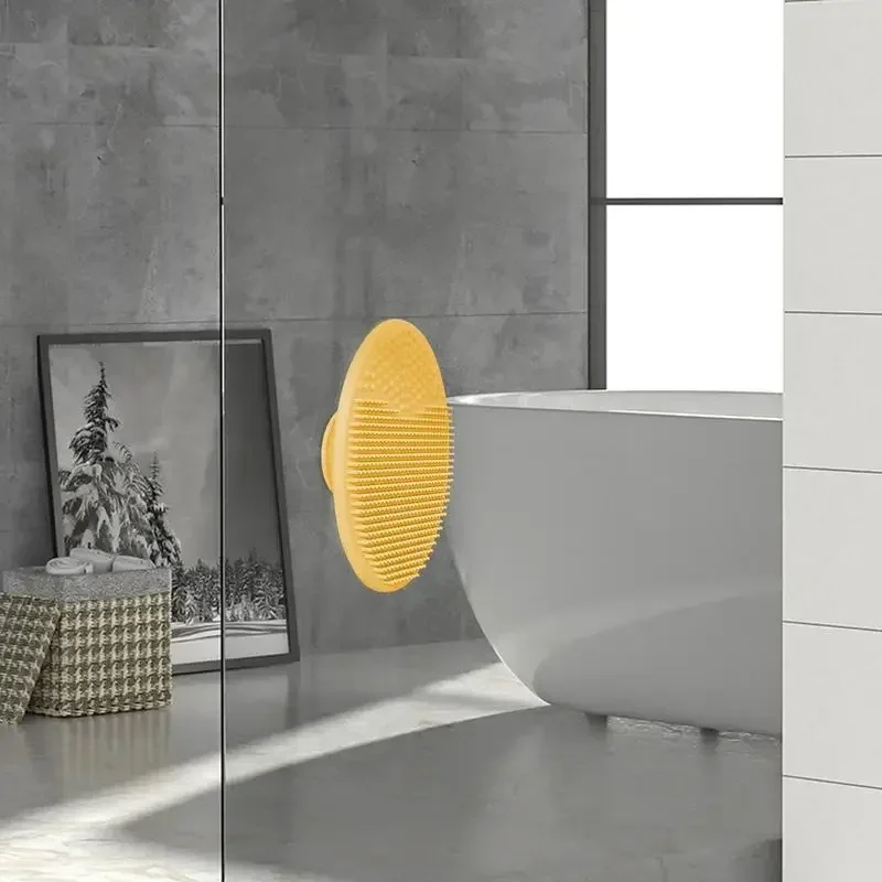Cepillo de champú de silicona para baño infantil con masaje suave