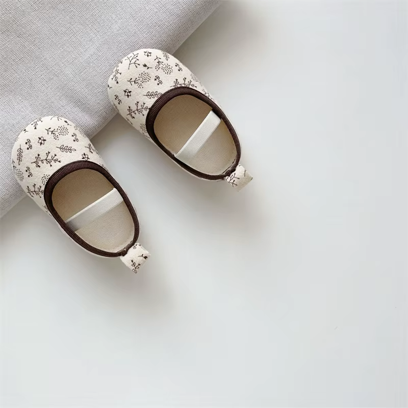 Zapatos de bebé princesa floral para niña – Suela blanda antideslizante - imagen 5
