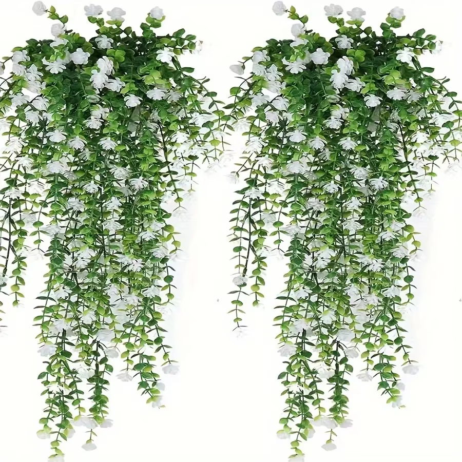 Plantas colgantes artificiales para exterior - eucalipto UV resistente - imagen 5