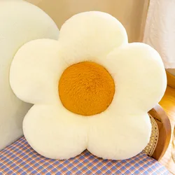 Almohada decorativa infantil de girasol suave para sofá y cama