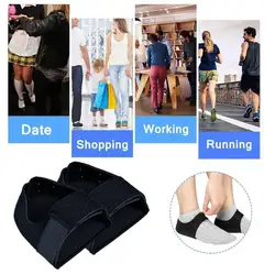 Protector de talón con gel de silicona para fascitis plantar
