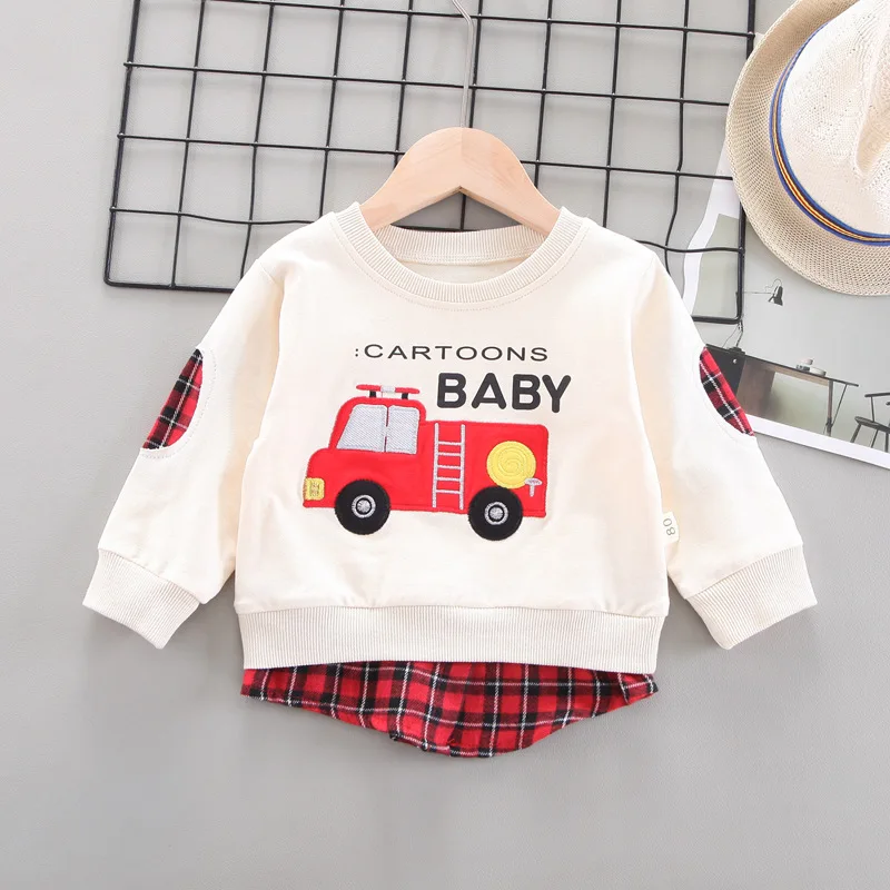 Camiseta bebé manga larga de dibujos otoño deportivo