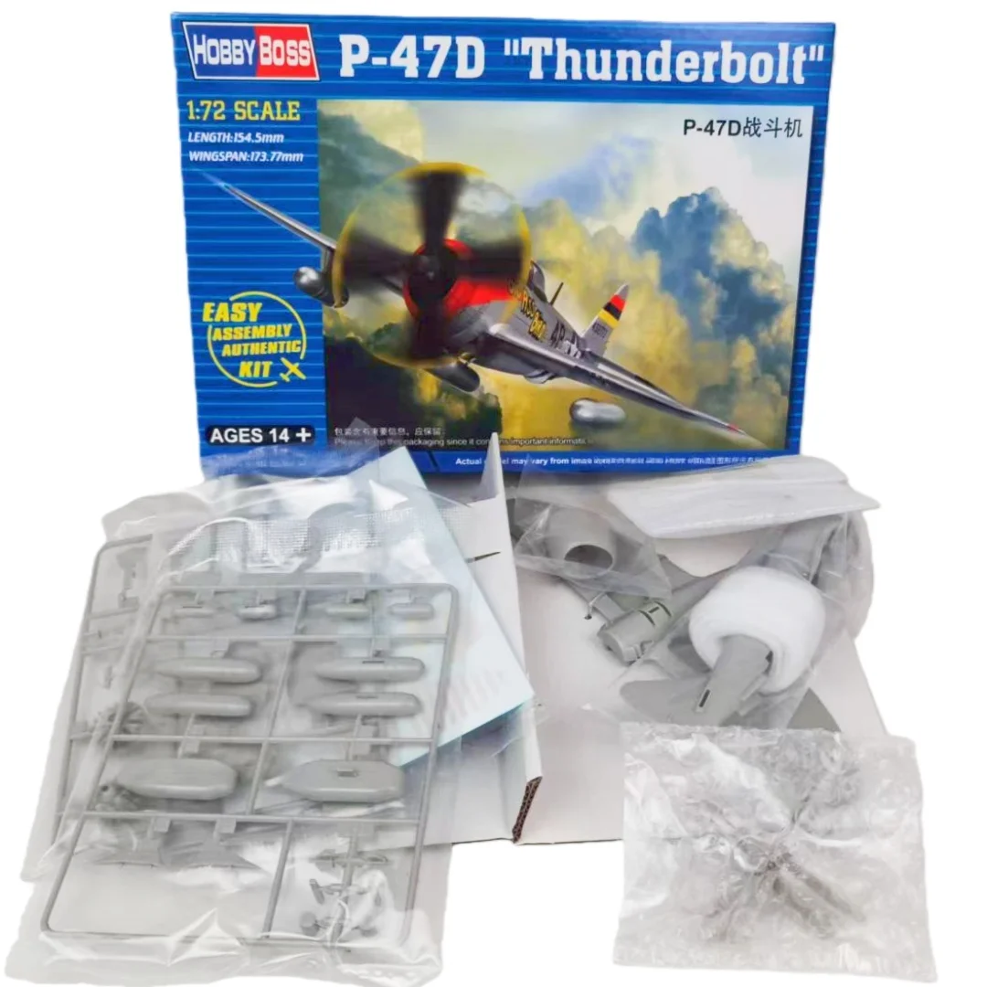 Modelo P-47D en escala 1/72 vista lateral