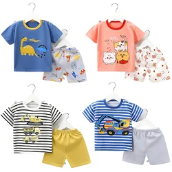 Conjunto de verano infantil: camiseta estampada y pantalón corto