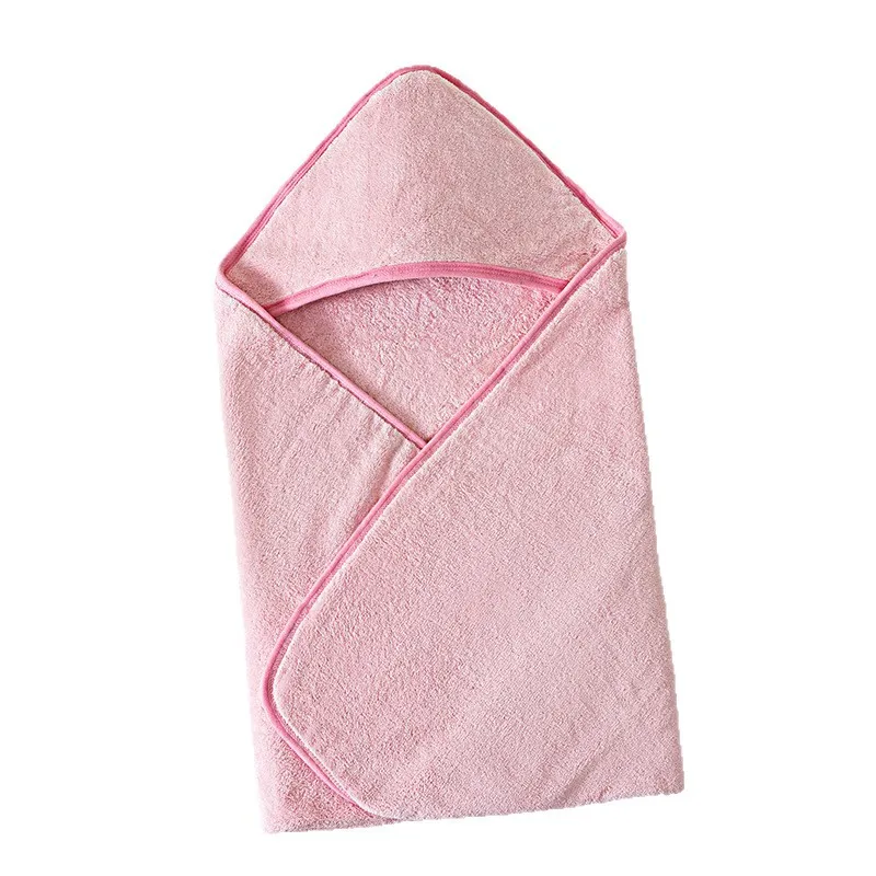 Toalla de baño con capucha para bebé – Poncho de coral suave y absorbente