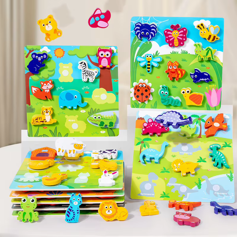 Puzle tridimensional de animales marinos para aprender jugando