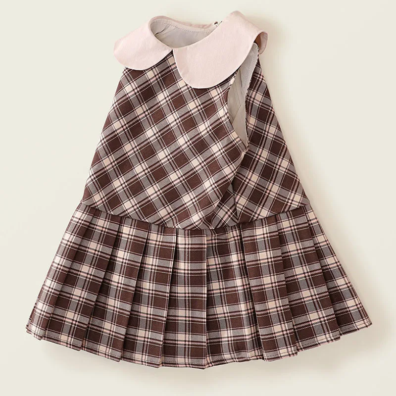 Vestido verano niña algodón sin mangas estampado cuadros - imagen 4