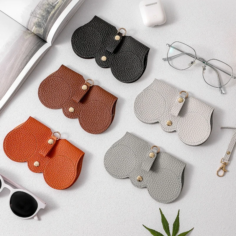Estuche para gafas PU con cierre a presión antiarañazos - imagen 2