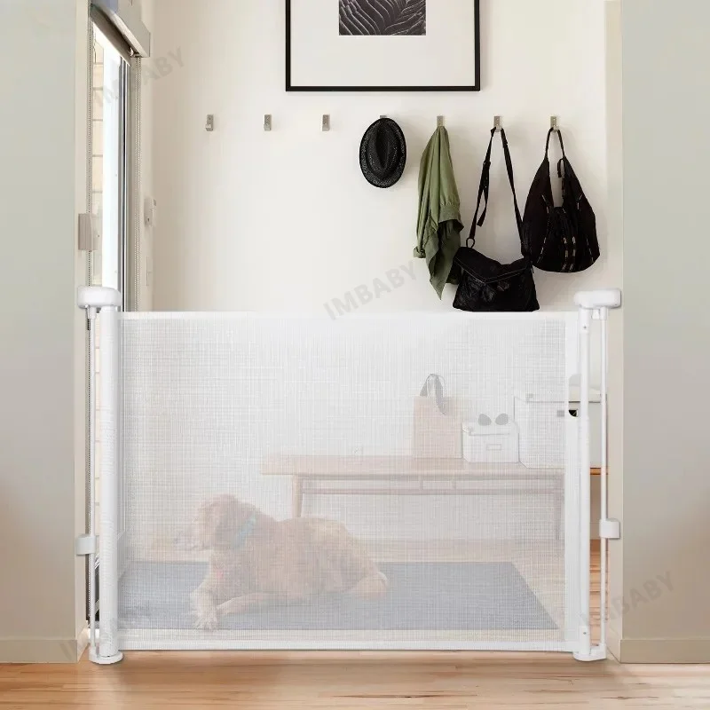 Barrera de seguridad retráctil para puertas y escaleras bebé - imagen 5