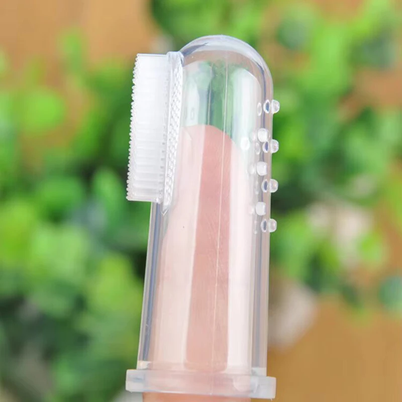 Brosse en silicona transparente para bebé (set de 3)