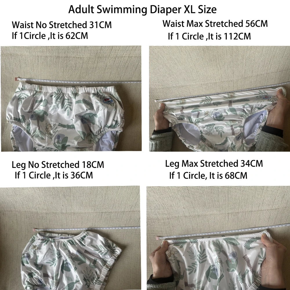 Pañales de natación lavables impermeables para incontinencia adulta - imagen 5