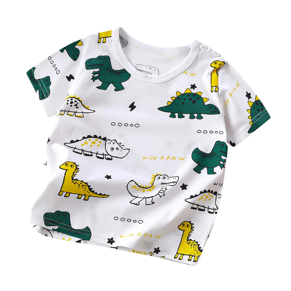 Camiseta manga corta algodón transpirable – Dibujos animados verano - imagen 3