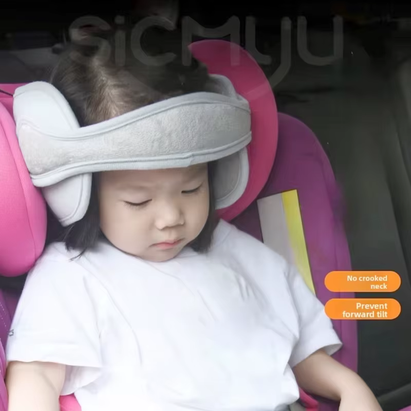 Reposacabezas infantil ajustable y suave para auto, soporte de cabeza - imagen 2