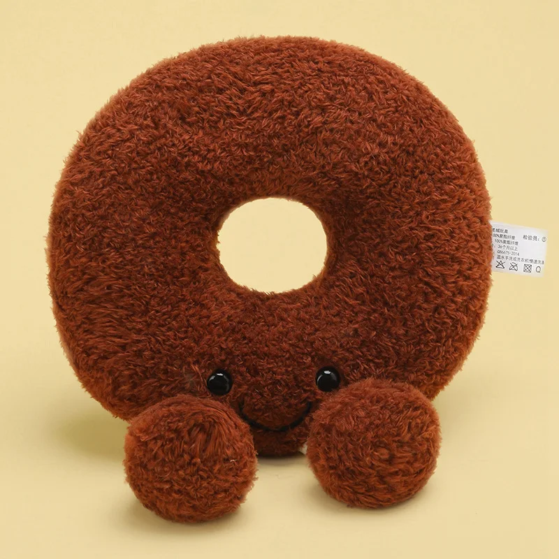 Cojín peluche infantil con forma de hamburguesa y huevo tierno - imagen 3