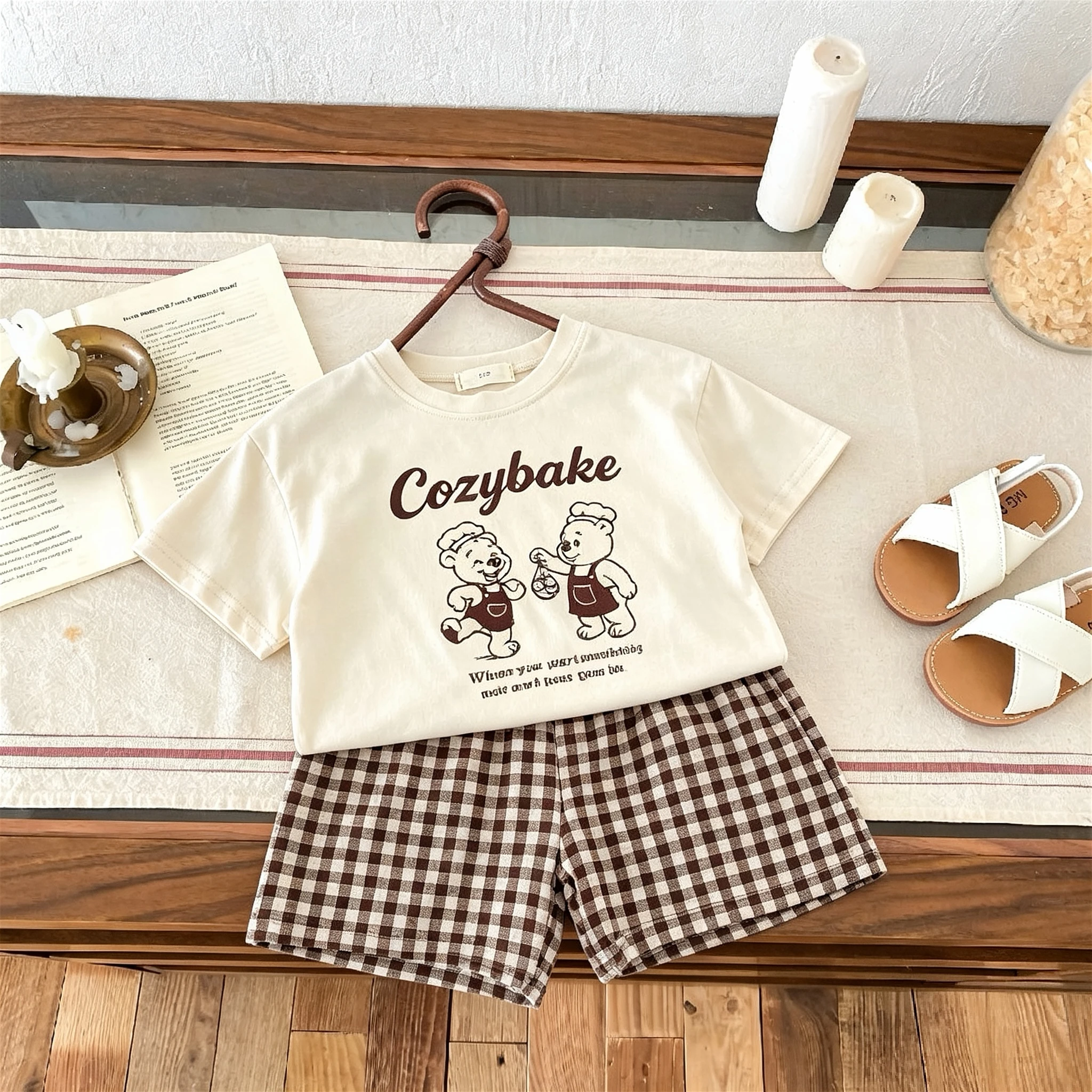 Conjunto de camiseta y pantalón corto verano para niño