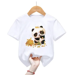 Camiseta Kawaii Panda para niños y niñas – Verano 2024