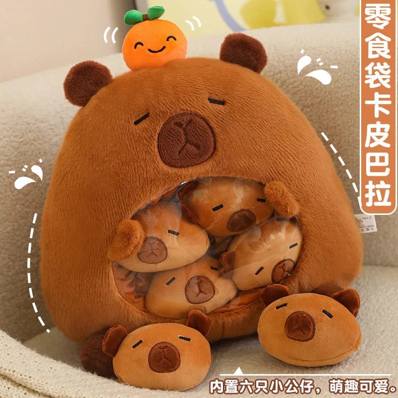 Bolsa de aperitivos tiburón Capybara en felpa