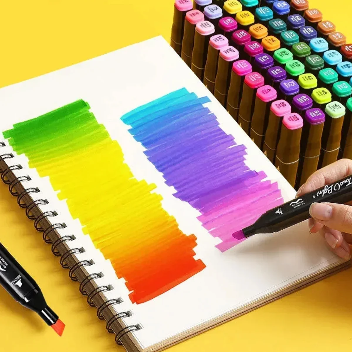 Rotuladores de colores con pinceles para dibujo infantil - imagen 5