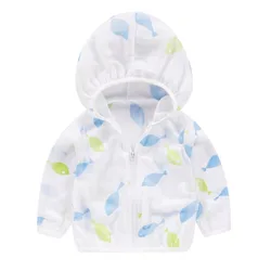 Camiseta de protección solar para niños de verano transpirable