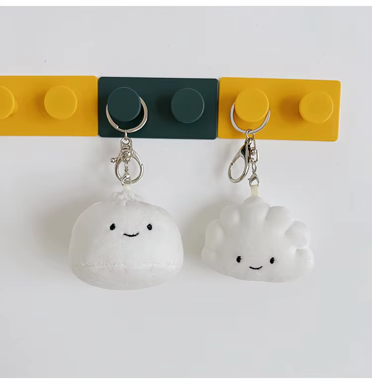 Detalle de la textura de felpa del dumpling