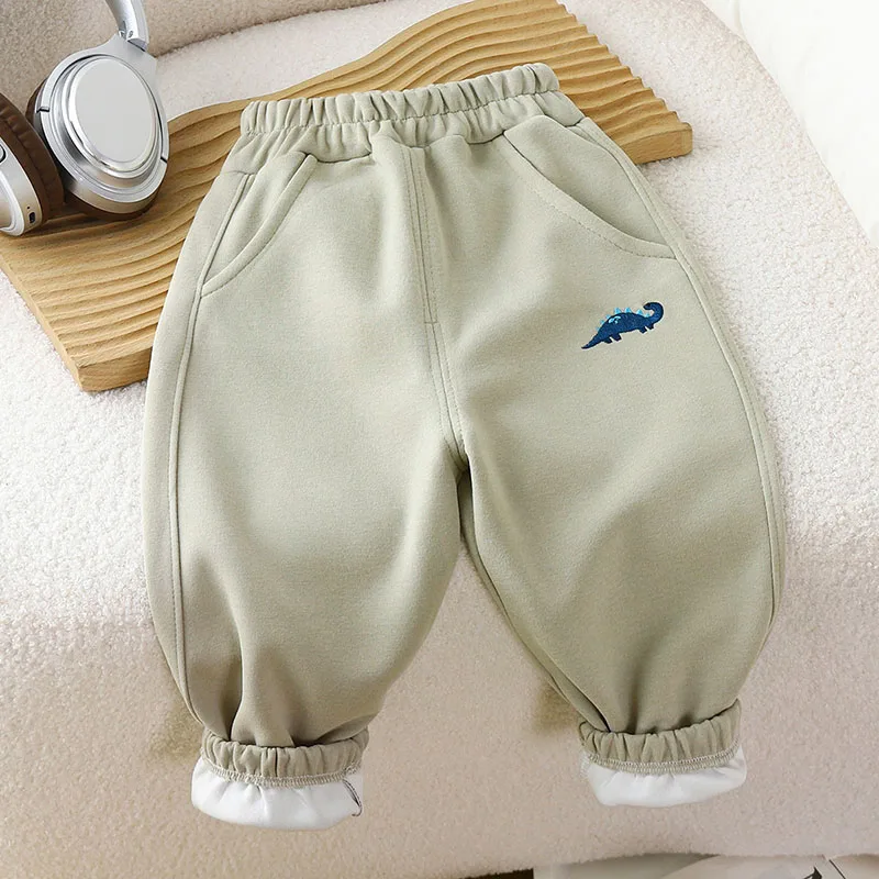 MILANCEL Pantalones chándal otoño niño dinosaurio bordado - imagen 5