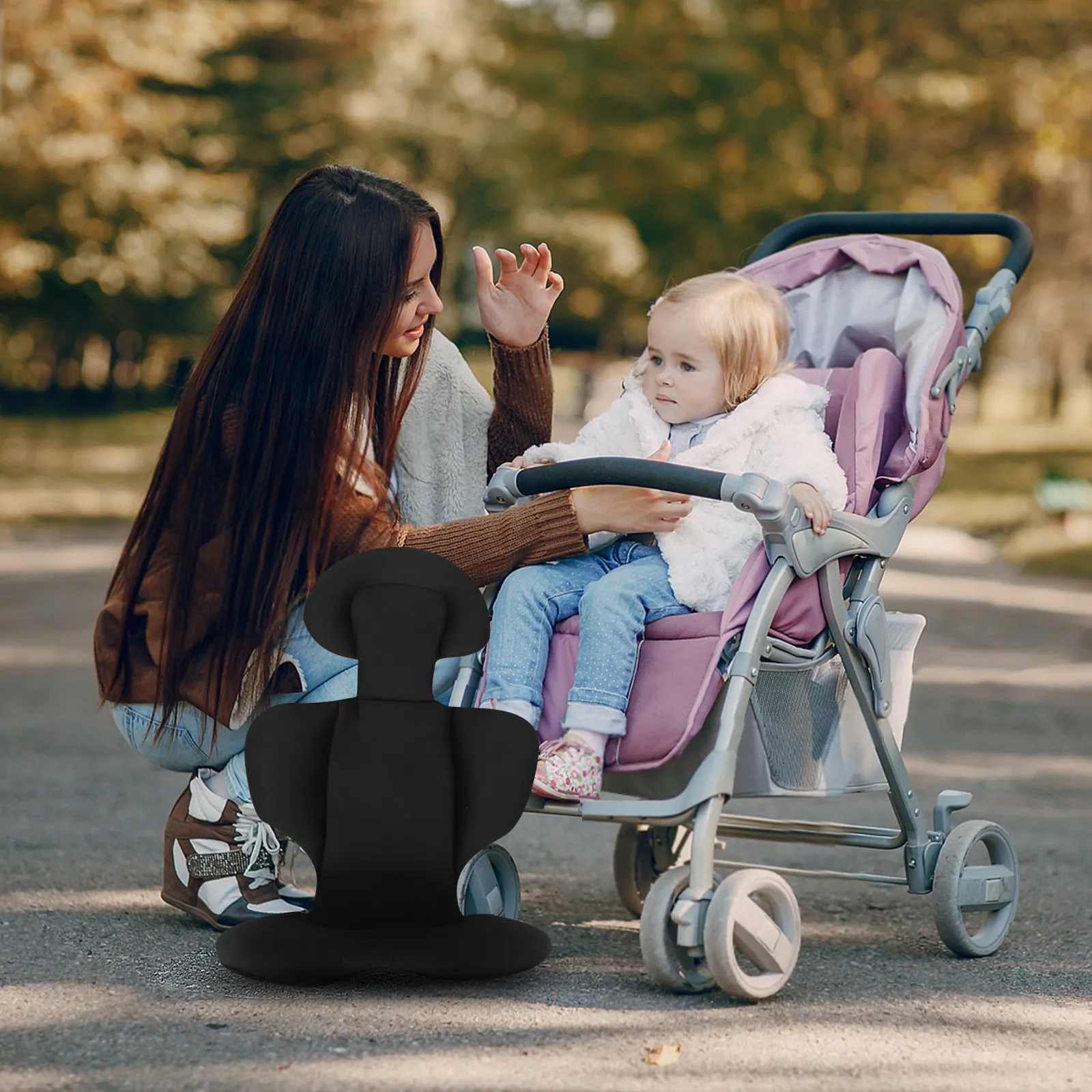 Forro universal para cochecito con cojín insertable de bebé - imagen 2
