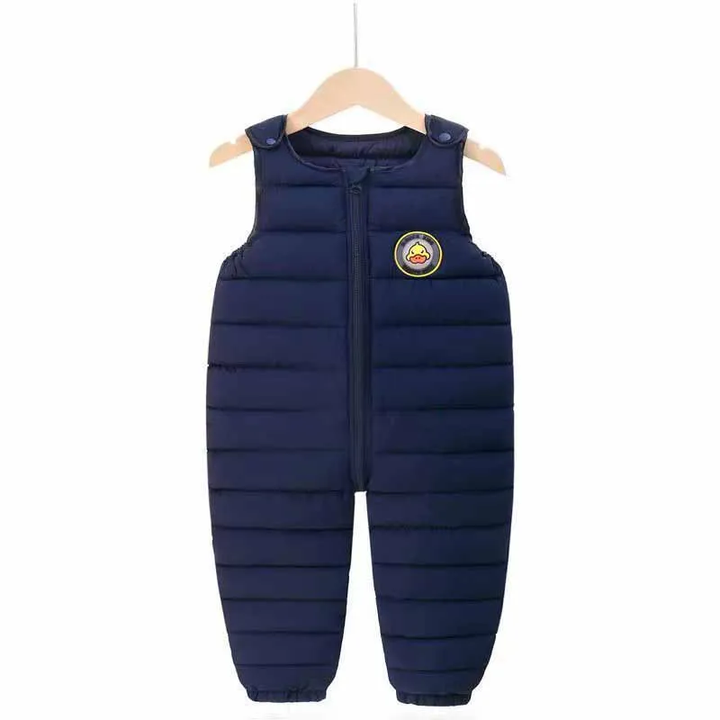 Pelele impermeable grueso para bebé de invierno con forro cálido - imagen 3