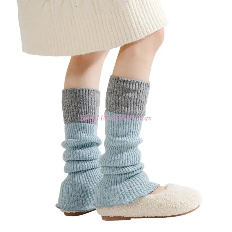 Calentadores de piernas para niños con calcetines largos cálidos - imagen 2