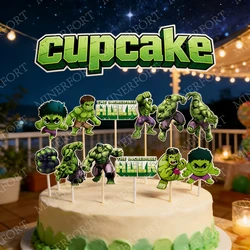 Decoración Hulk pastel para cumpleaños infantil y fiesta bebé