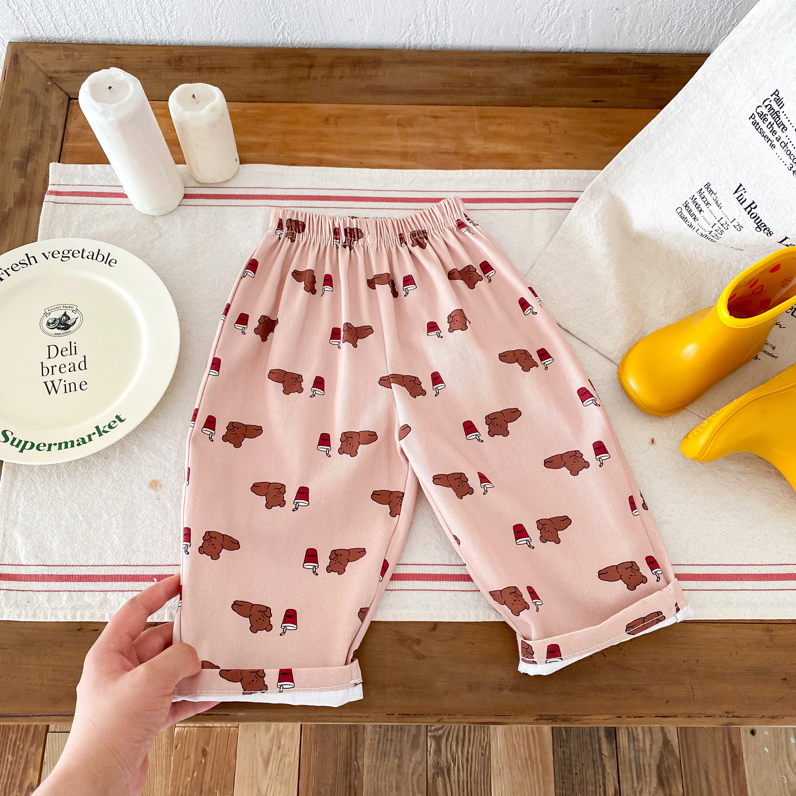Pantalones harem estampados de verano para niños y niñas - imagen 5