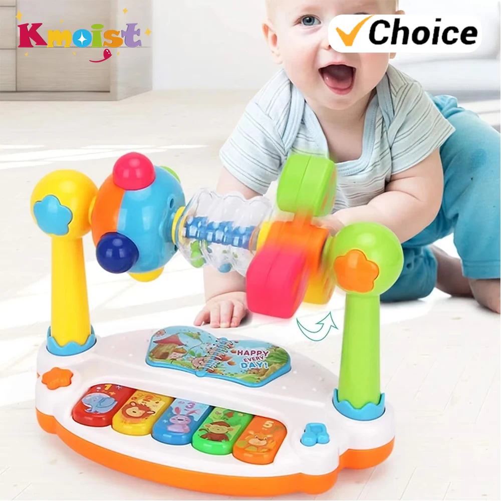 Piano infantil de juguete musical con luces y teclas