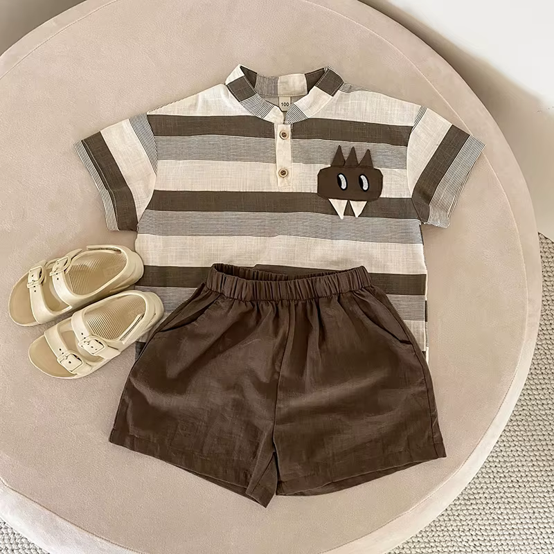 MILANCEL conjunto niño verano rayas - imagen 2