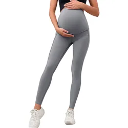 Mallas premamá con bolsillos para yoga y uso diario