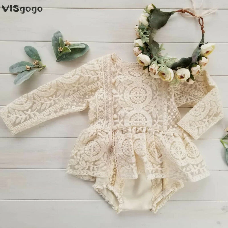 VISgogo pelele floral para bebé recién nacido – Tutú suave 0-24M - imagen 4