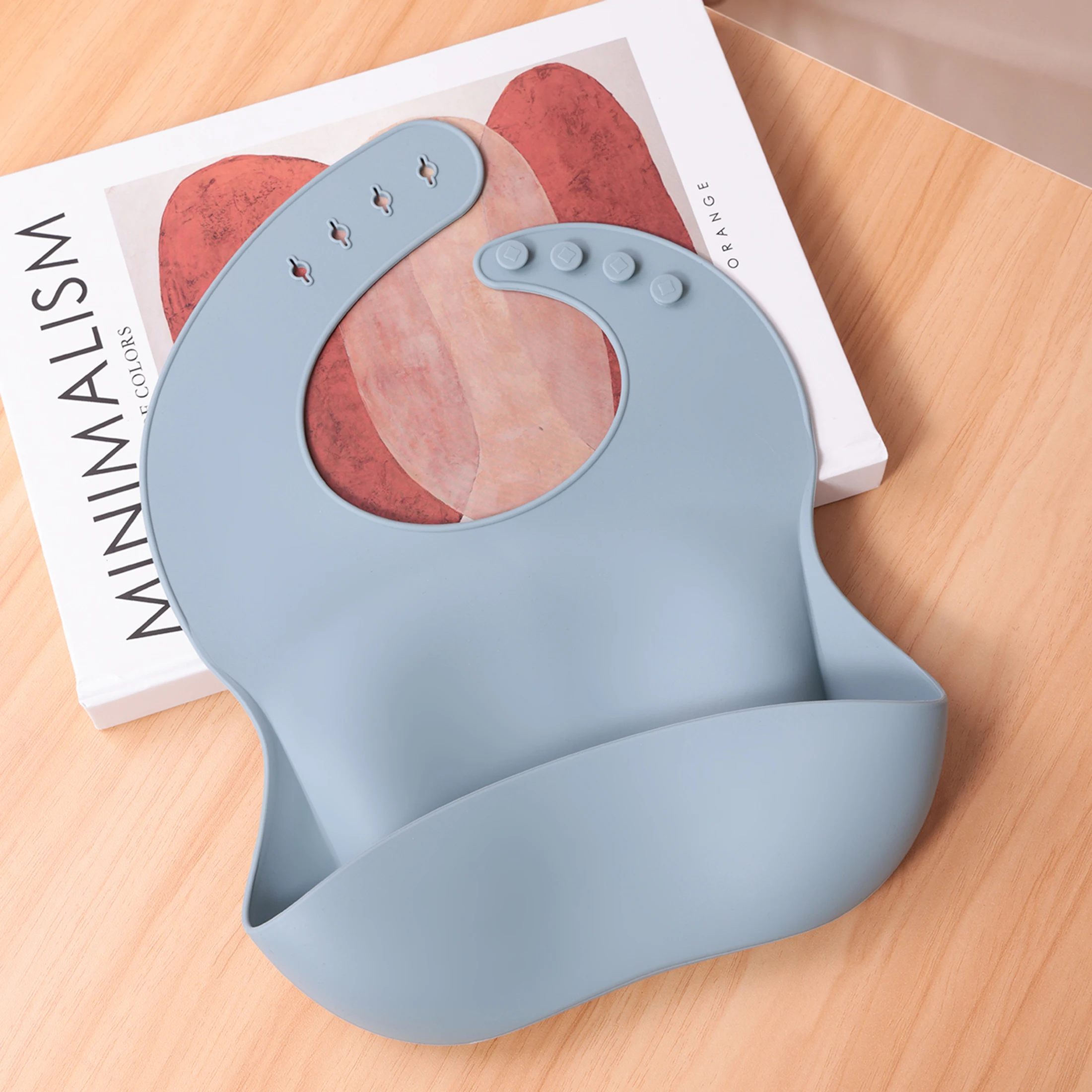 Baberos de silicona para bebés impermeables - alimentación segura - imagen 5