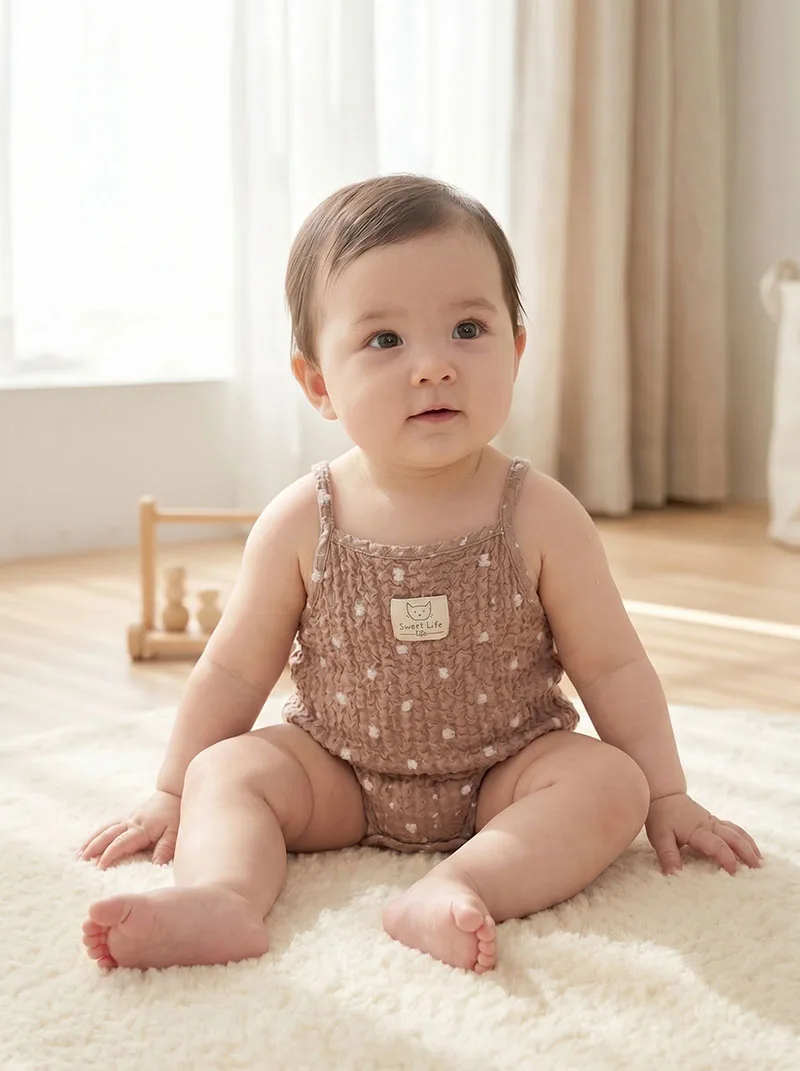 Body verano bebé para niña una pieza holgada y fina con dibujos - imagen 2