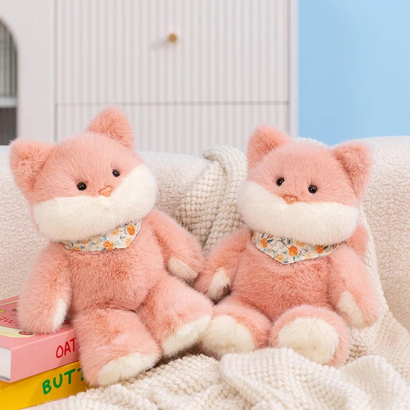 Peluche de gato animado para dormir, almohada suave - imagen 4