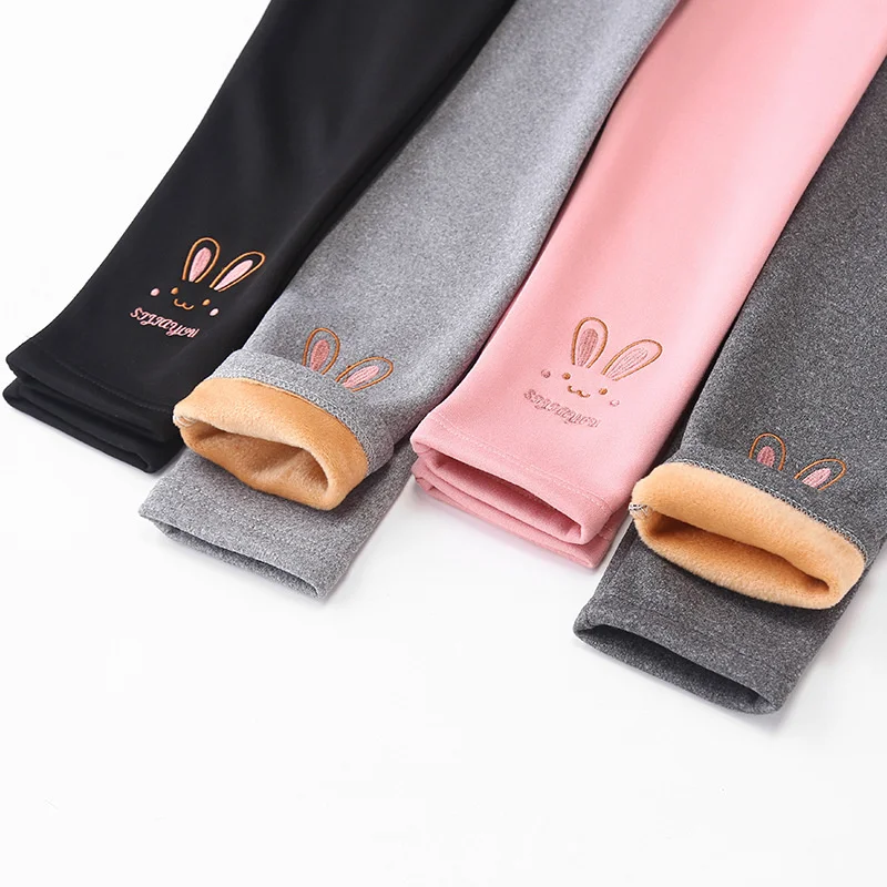 Pantalones de felpa cálidos para niñas – Otoño cómodo y práctico