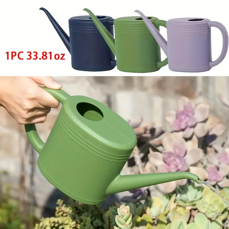 Regadera plástica rústica para plantas de interior, pieza única